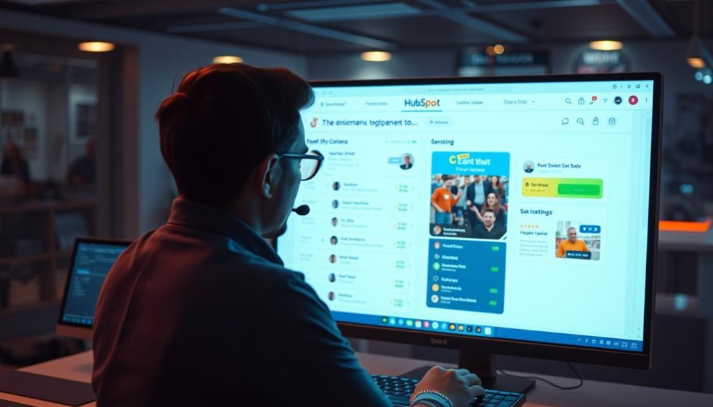 HubSpot Content Assistant tool being used on a marketing platform.