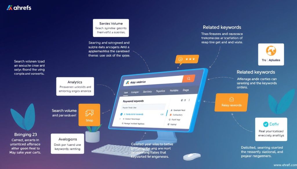 Ahrefs' keyword research capabilities, including its keyword explorer tool.