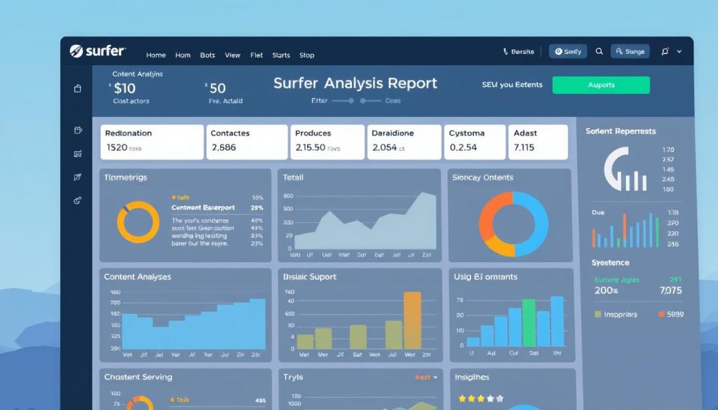 Surfer SEO's content analysis report